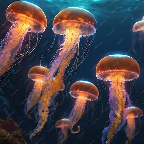  Umbrella Jellyfish:  A Bioluminescent Beauty That Pulses with Life, Drifting Through the Depths!